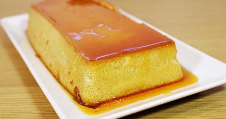Flan de turrón